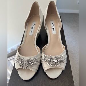 Nina brand wedding wedges/heels